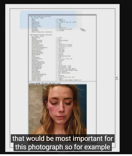 andreajwilliams's tweet photo. OMG... #JusticeForJohnnyDepp forensic expert just proved that Amber Heard faked all the photos she submitted. #dataisdata Rendered thru photo editor https://t.co/UjrxGMLabl
