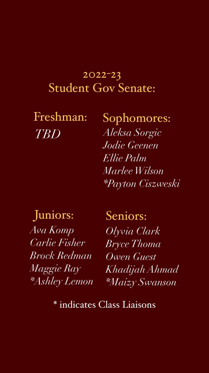 CHS Student Gov. tweet media