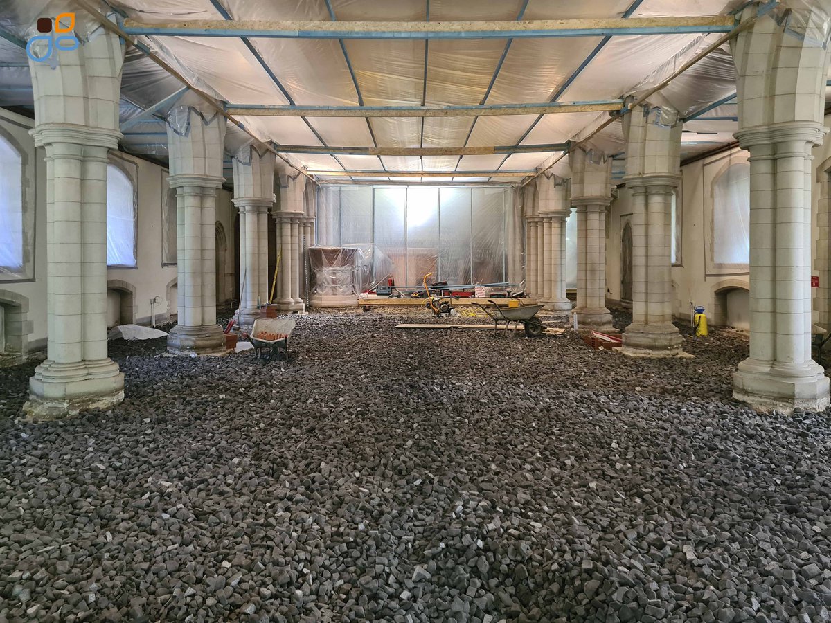 JupiterUFH's tweet photo. Initial levelling of the floor at All Saintโs church, Woodham using foam glass aggregate!
https://t.co/VuXEAkGnil
#tymawr #churchesofengland #heating https://t.co/AGu7qsgxHo