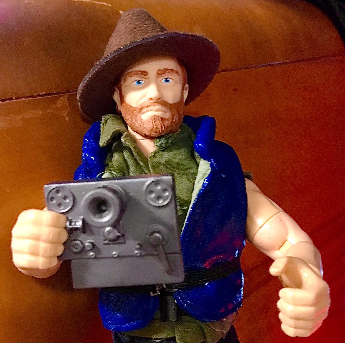CryptoLoren's tweet image. “I’d rather be hunting cryptids,” exclaims the @joshuagates #ActionFigure #ModelFigure, and many of us, after the last couple of weeks! ~ @CryptoLoren #cryptotourism #cryptozoology #InternationalCryptozoologyMuseum  @JoshuaGatesFans @Discovery @ExplorersClub