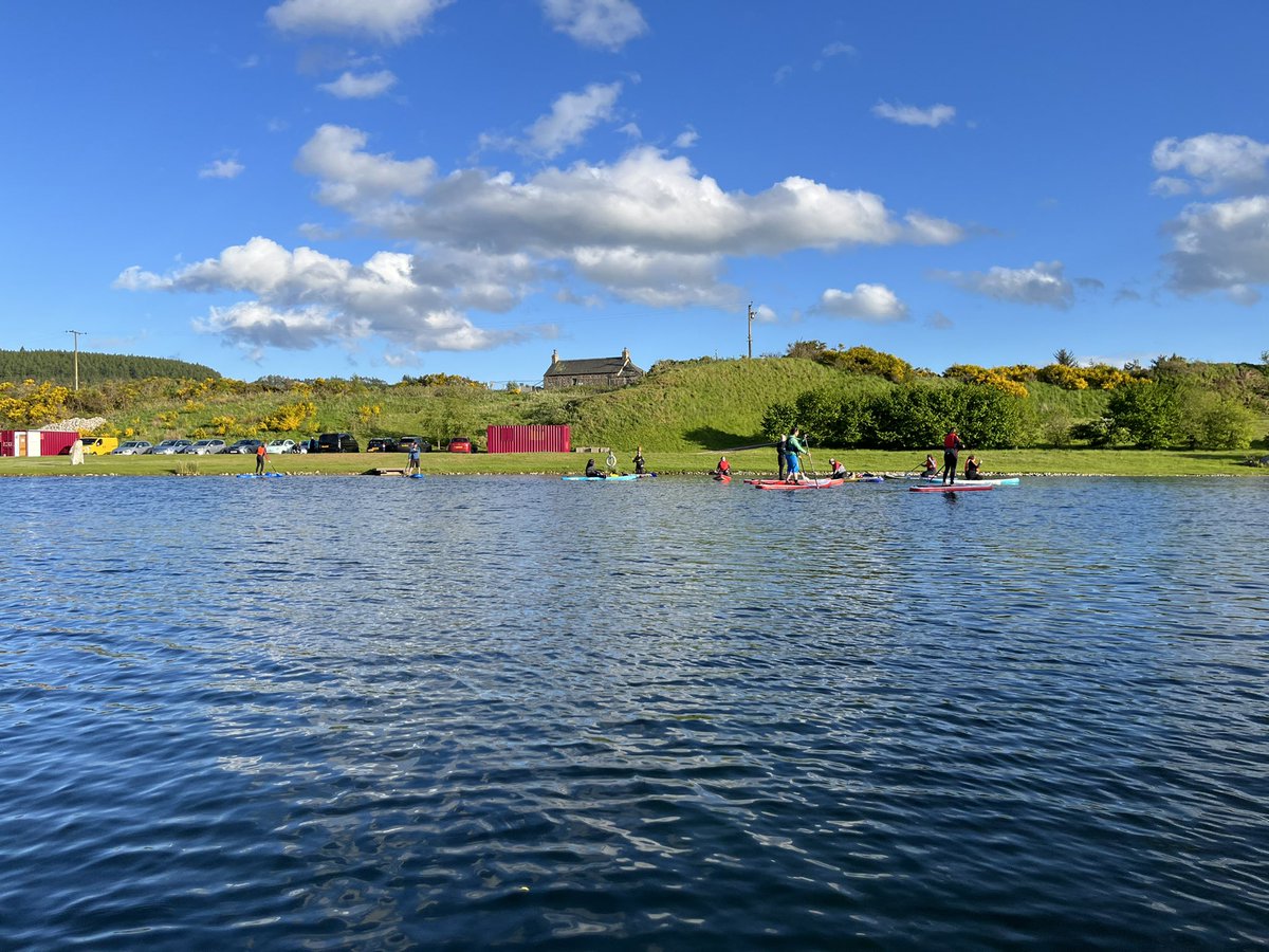 AberdeenSup's tweet photo. Thanks to Lyle Smith at @GraniteAdvent for inviting us out to Their base at Drumoak for a lovely evening paddle.  A beautiful location and great to get out on the water.  Definitely recommend it for a chilled out paddle https://t.co/x0rPrefUM3