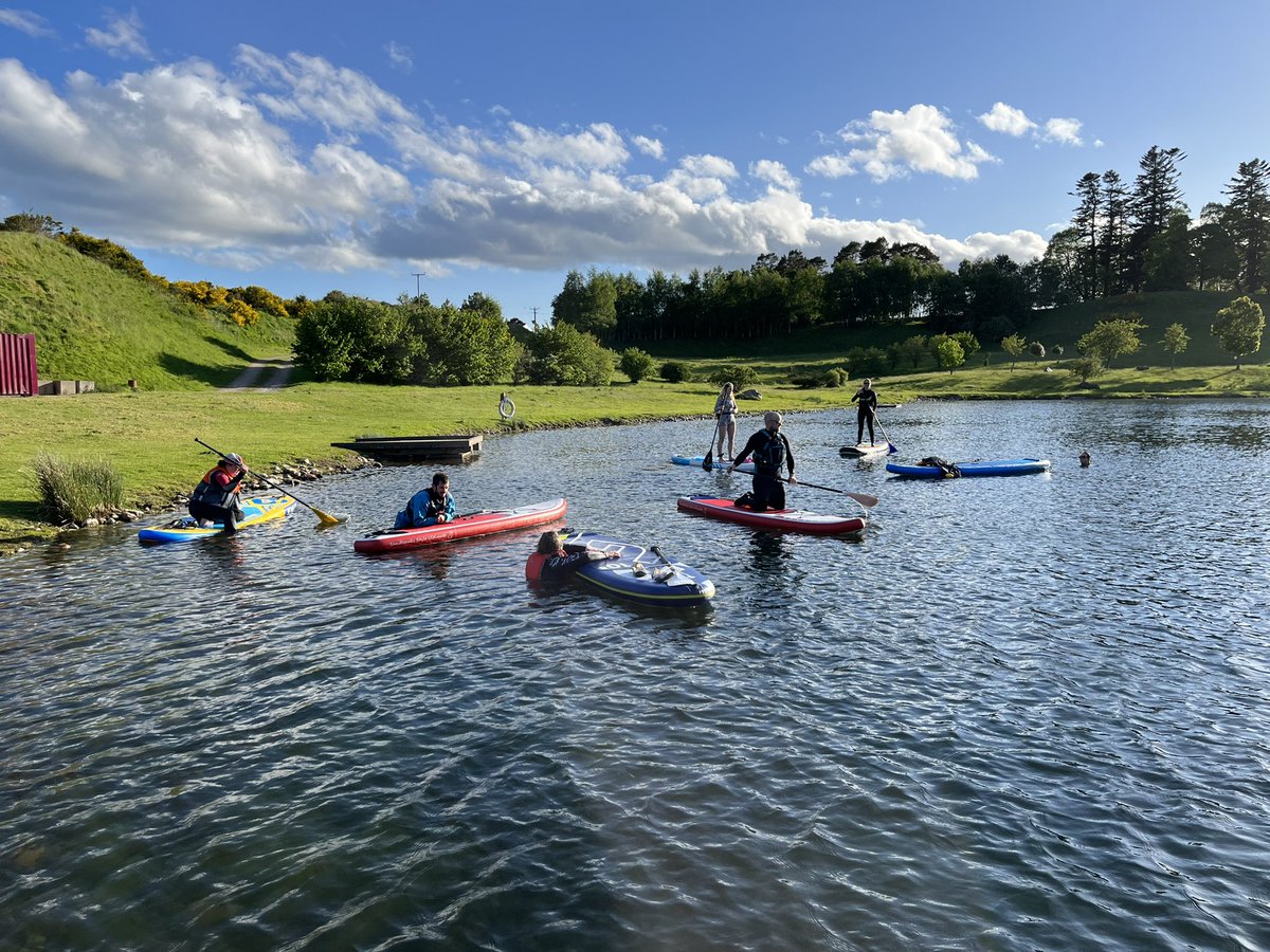 AberdeenSup's tweet photo. Thanks to Lyle Smith at @GraniteAdvent for inviting us out to Their base at Drumoak for a lovely evening paddle.  A beautiful location and great to get out on the water.  Definitely recommend it for a chilled out paddle https://t.co/x0rPrefUM3