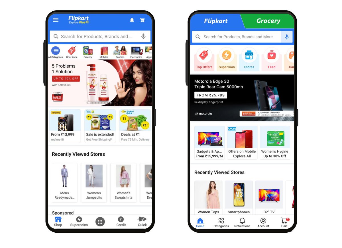 thefattail's tweet image. Simple. Accessible. Intuitive. @Flipkart’s app has been revamped to provide an enhanced e-commerce experience to customers in every serviceable PIN code across India. Here’s a glimpse at some of the changes: @rajneeeshkumar @FlipkartStories @gauravmathur