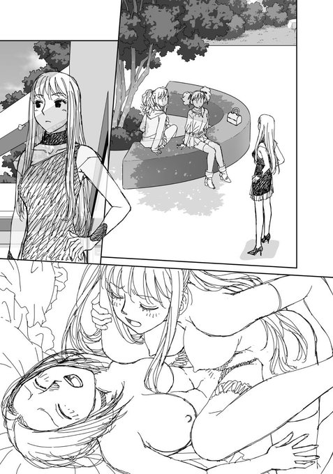 「My doll house」の下描き
台詞フキダシ無し絵その、194

ここからの彼女達の服、シリーズ中1番気に入ってるのです〜自画自讃馬鹿3🥳 