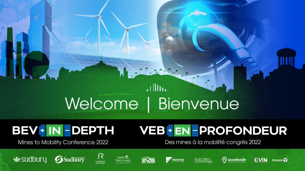 We are excited to welcome participants to <a href="/greatersudbury/">Greater Sudbury</a> and the BEV In-Depth: Mines to Mobility Conference 2022. Bienvenue à la Ville du Grand Sudbury! #BEVinDepth2022