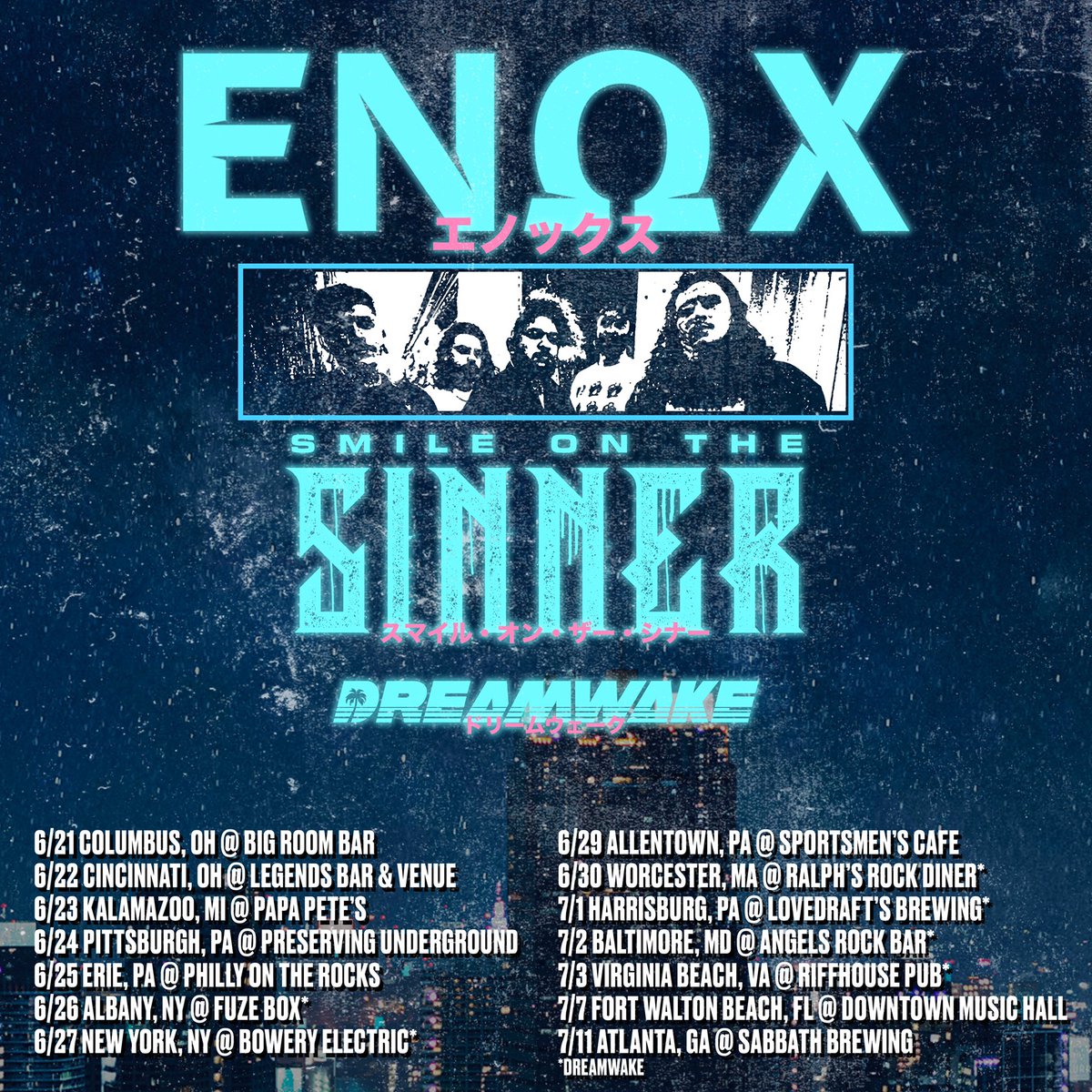 Next month, we are going on an adventure to the East Coast with our boys in <a href="/ENOXband/">ENΩX</a> and <a href="/dreamwakect/">D R E A M W A K E</a> 

Who will we be seeing there!?