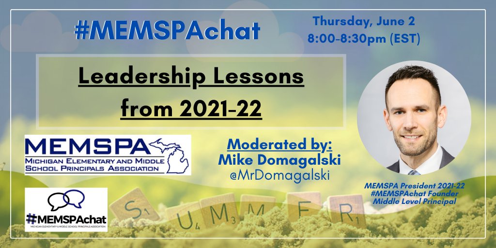 Welcome to #MEMSPAchat everyone - STARTING NOW!

Please check-in and let everyone know you're here and where you are from! #mschat #ohedchat #PIAchat