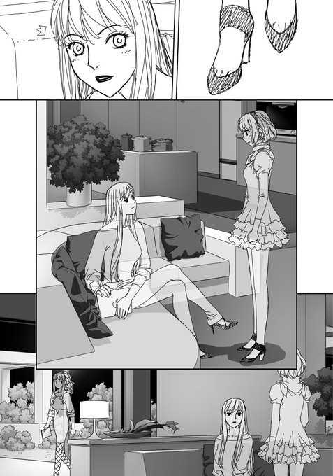 「My doll house」の下描き
台詞フキダシ無し絵その、192

ここからの彼女達の服、シリーズ中1番気に入ってるのです〜自画自讃馬鹿🥳 