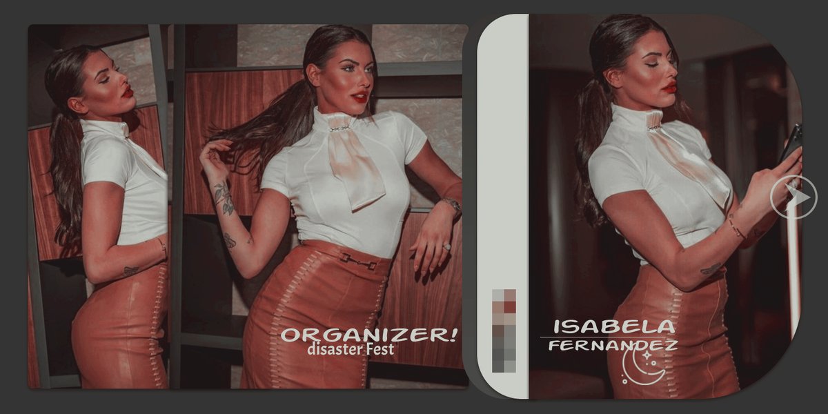 disasterfest's tweet photo. ㅤㅤㅤㅤ

⠀ ◌ Isabela Fernandez.
⠀ — ORGANIZER

ㅤㅤ https://t.co/pbm1aAjDRu