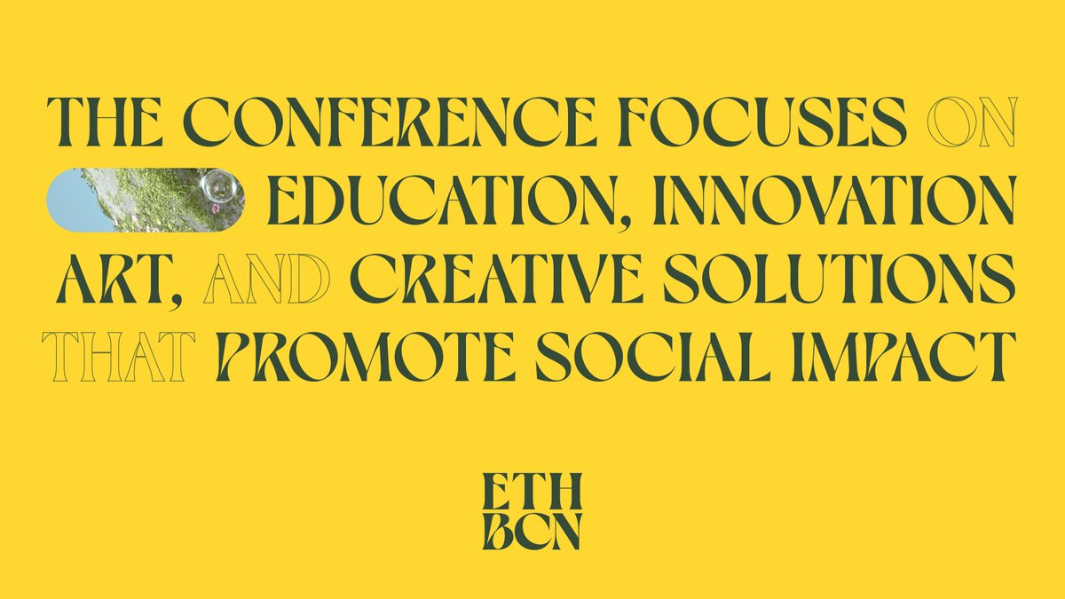 eth_barcelona's tweet photo. ☀️👩‍🚀 We are very excited for the opportunity to bring this solarpunk inspired conference and cultural experience to light. At the forefront are the speakers that will be with us educating, inspiring and informing us of the state of NFTs, Web3 &amp; the over arching community. https://t.co/iZz2T6GToI