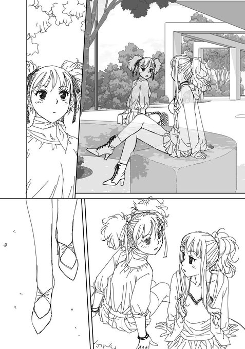 「My doll house」の下描き
台詞フキダシ無し絵その、193

ここからの彼女達の服、シリーズ中1番気に入ってるのです〜自画自讃馬鹿2🥳 