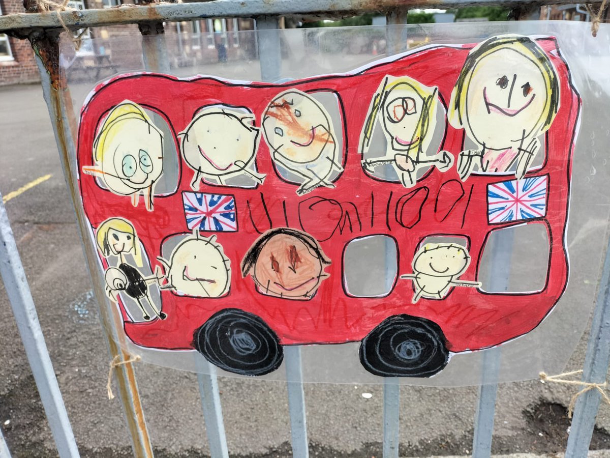 The Wheels on the bus go round and round……  #PlatinumJubilee Do you recognise any passengers on the bus? 👀