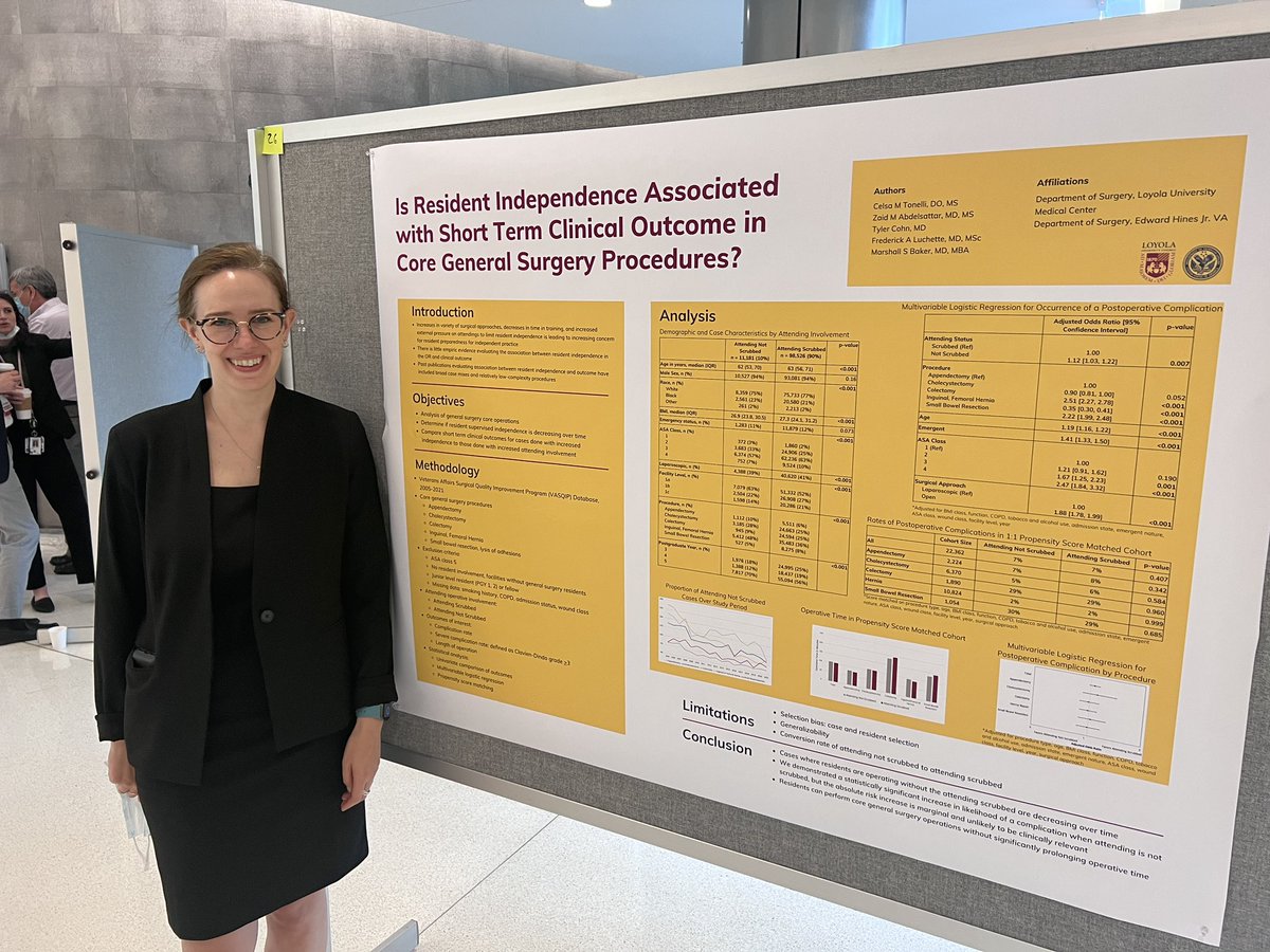 loyolasurg_dept's tweet photo. Drs. Penton and @CelsaTonelli presenting at our first annual department of surgery research day. Our residents show scientific inquiry and want to contributors to the future of their field. #surgicalresearch @LoyolaSurgery @LoyolaVascular https://t.co/xJ3lVD7DDu