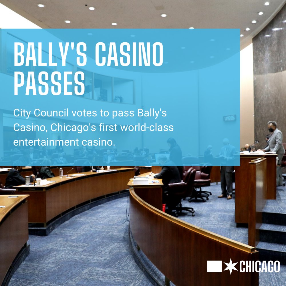 mayorlightfoot's tweet photo. Today, City Council passed the resolution to establish Bally’s Chicago as the city’s first casino. This historic project will create 6,000 jobs &amp; add nearly $200M annually in city revenue. https://t.co/BjSabkVdcQ