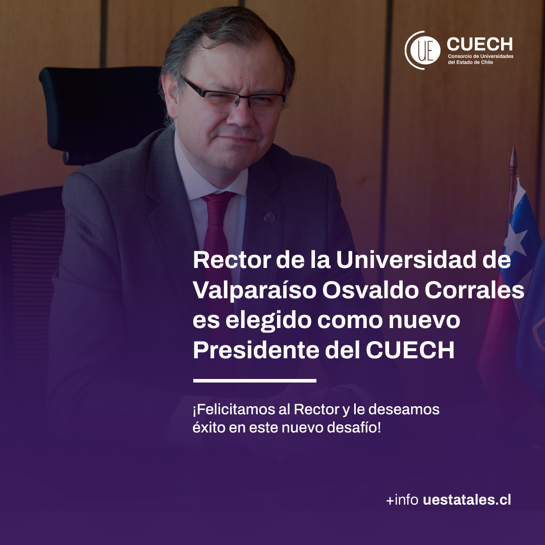 uestatales's tweet photo. ¡Tenemos nuevo presidente! El rector de la @uvalpochile Osvaldo Corrales llega a suceder al rector de la @uchile Ennio Vivaldi. Felicitamos al rector y le deseamos éxito en esta nueva etapa! https://t.co/QyFIdh0cZ7