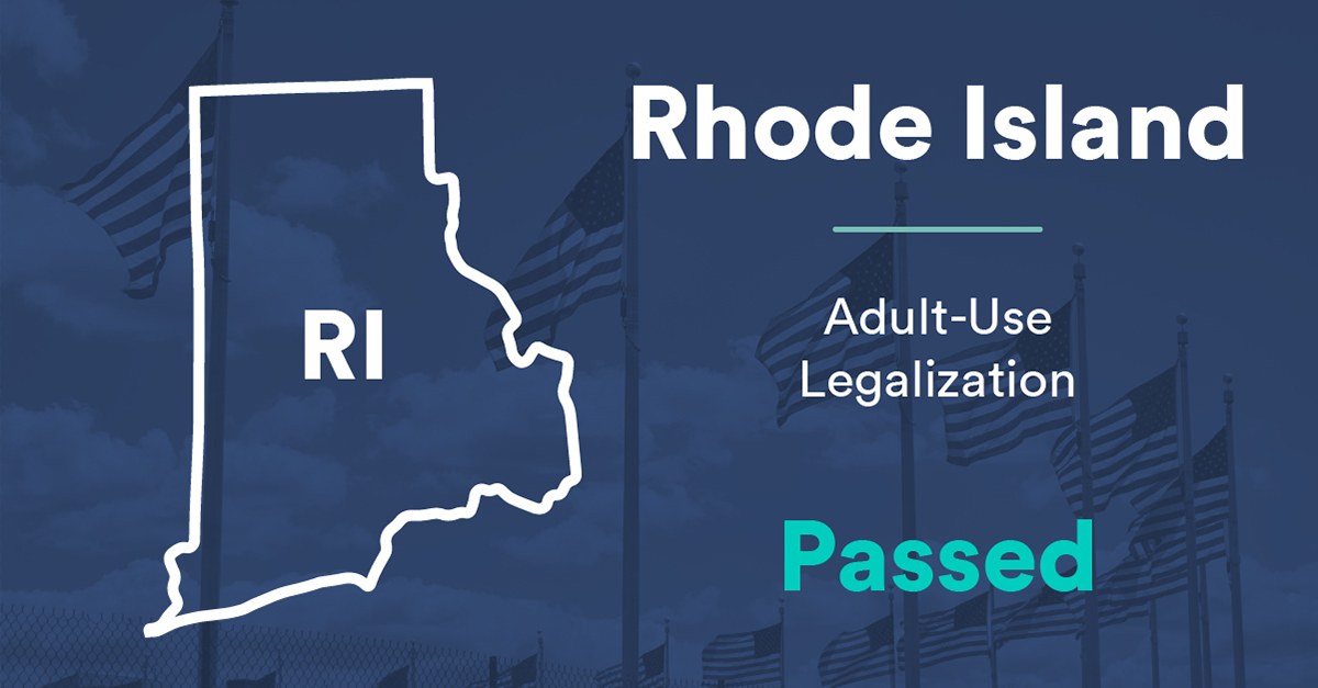 Congrats Rhode Island! 

With Governor Dan McKee's signature, Rhode Island just became the 19th state to legalize adult-use cannabis!