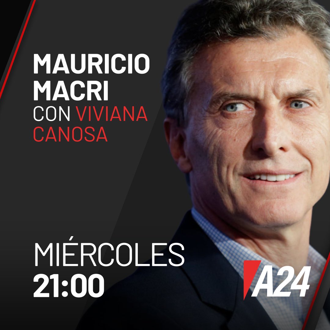 Esta noche 
Editorial 

“ Hagamos la REVOLUCIÓN “

Y además entrevista a 
<a href="/mauriciomacri/">Mauricio Macri</a> 
21 hs 
#VivianaConVos