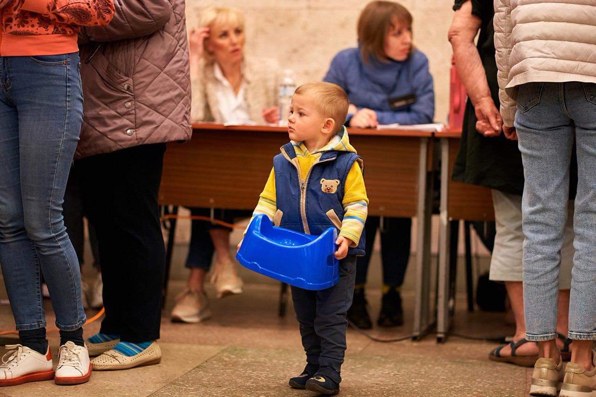 We have visited a Center for women and children in Dnipro, #Ukraine.
They receive about 1000 refugees per day, mostly from Luhantsk &amp; Donetsk regions.

On Friday we'll donate diapers and child hygiene kits. 

If you want to help, please donate and add a note "Dnipro refugees".