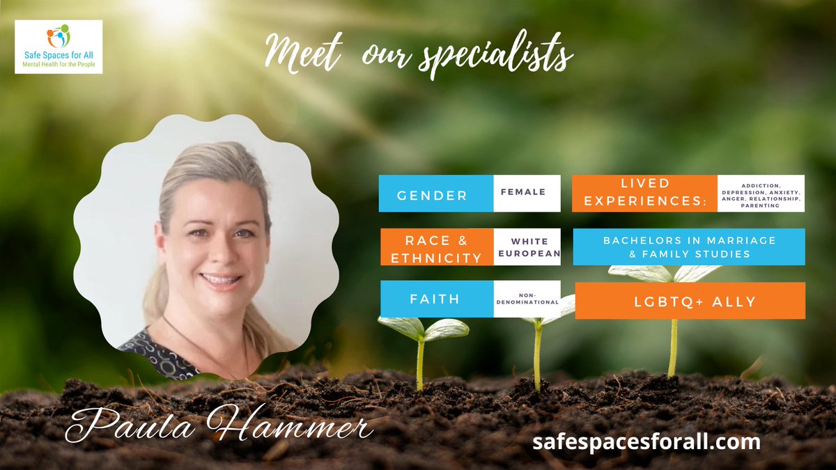 Mynd_Health's tweet photo. Click the link in bio to schedule with Paula.

#SafeSpacesforALL #mentalhealth #addictionsupport  #depressionsupport #anxietysupport  #angersupport #relationshipsupport #lgbtq  #mentalhealthprevention https://t.co/Fb3LYOJCz0