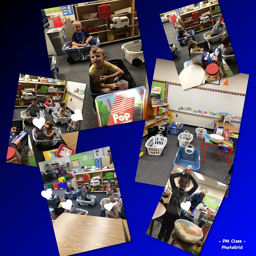 It's been a busy but extremely fun week in preschool! Today was Drive-In Movie Day/PJ Day. They got to sit in their car, in their comfy PJs, with a stuffed friend, and got to vote on what movie we watched. We even got to go to the concession stand and order what we wanted. #EHES