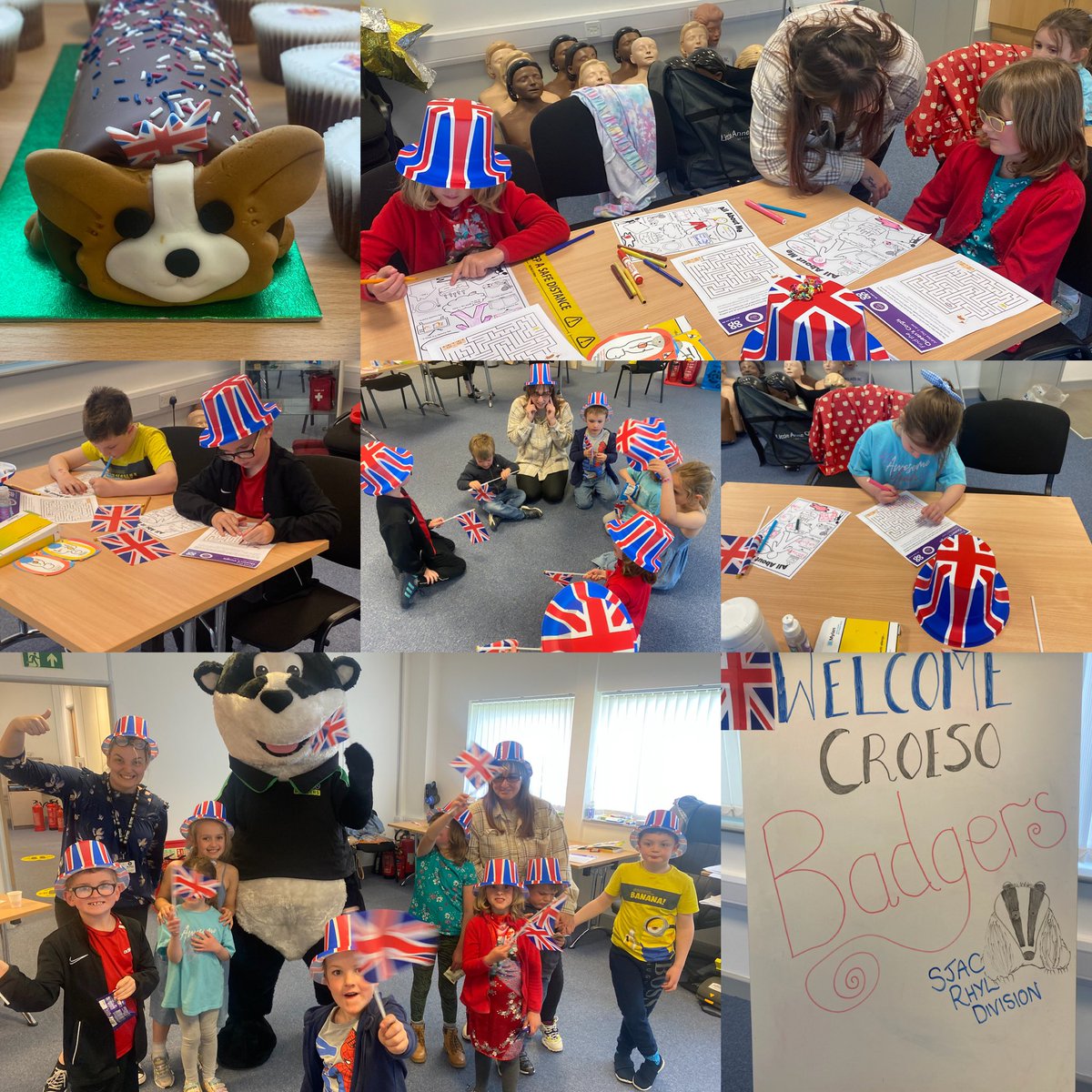 SJACNorthYouth's tweet photo. Tonight, after a lengthy closure we said a huge Croeso to Rhyl Badgers who met to celebrate the Jubilee. We had cake, biscuits and Bertie also joined Badgers to pay tribute to the HRH The Queen who is the Sovereign Head of the Order of St John. Happy to see you all again Rhyl 🐾 https://t.co/u22mJ3xrgt