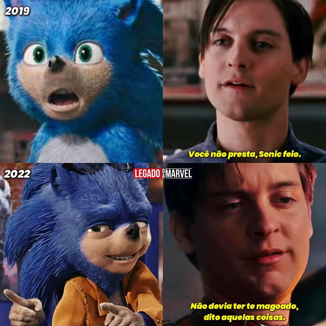 O meme do Sonic feio 