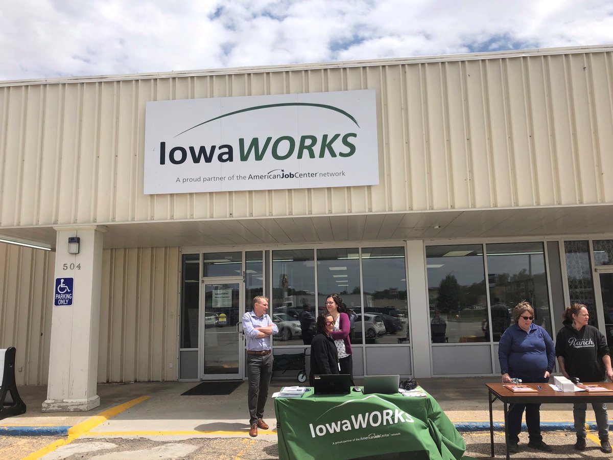 iowaworkforce's tweet photo. Last week, the Denison #IowaWORKS team brought in 24 actively hiring businesses to connect and meet with nearly 40 job seekers. Make sure you add the next hiring event to your calendar! Visit https://t.co/AkGirHETXK to find your local office to attend one near you! https://t.co/ViPm6MYj7R