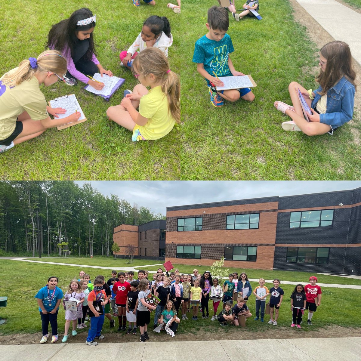 Rtarteach3's tweet photo. We had so much fun being #ReadersandLeaders with our first grade friends! We shared poems and stories with one another. Thanks @mrsstrickerNR and @MrsWojcik6 for collaborating today! #NoRoBears 📚 https://t.co/xlHlApgy4P