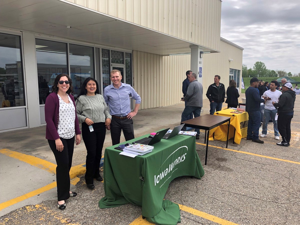 iowaworkforce's tweet photo. Last week, the Denison #IowaWORKS team brought in 24 actively hiring businesses to connect and meet with nearly 40 job seekers. Make sure you add the next hiring event to your calendar! Visit https://t.co/AkGirHETXK to find your local office to attend one near you! https://t.co/ViPm6MYj7R