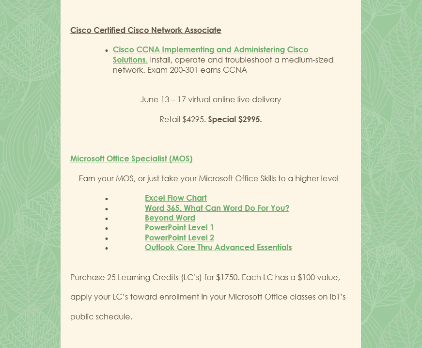 Memorial Day Specials!! 🎉
Take Advantage Of Our Memorial Day Specials We Have Here At interactive business Training!! 🌻
Browse Our Different Workshops Provided Mapping To One OR Multiple Certificates Offered In-Person OR Virtually!! ✅Visit ibt-sc.com For More Info