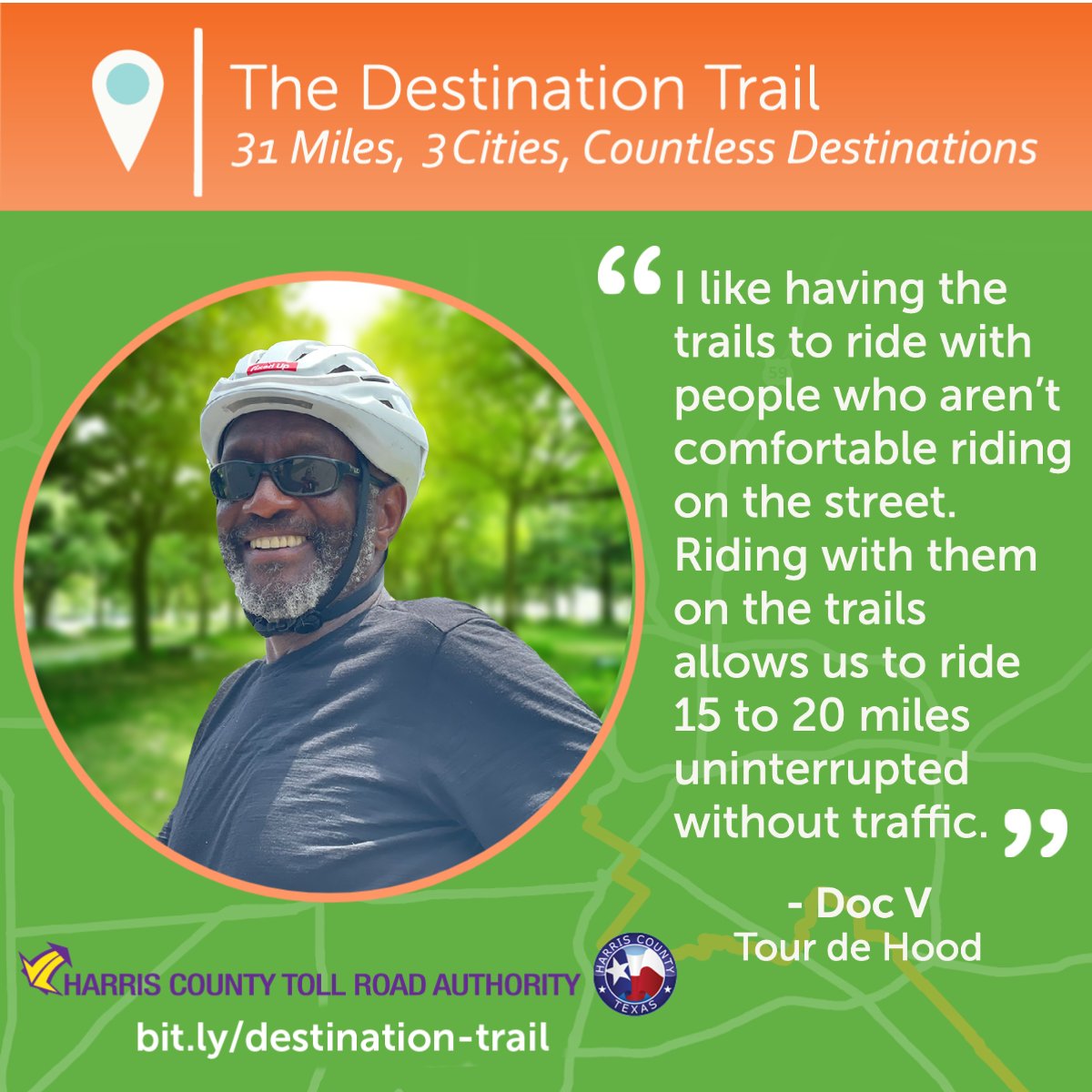 HCTRA's tweet photo. We’ve been asking our neighbors what they value about their trails. 

Join the conversation at our Open House TONIGHT! TONIGHT! TONIGHT! 
Emancipation Park from 6 - 7:30 p.m. Get more information here: https://t.co/DDCjNsu7TK #DestinationTrail https://t.co/cYGyVSSaIp