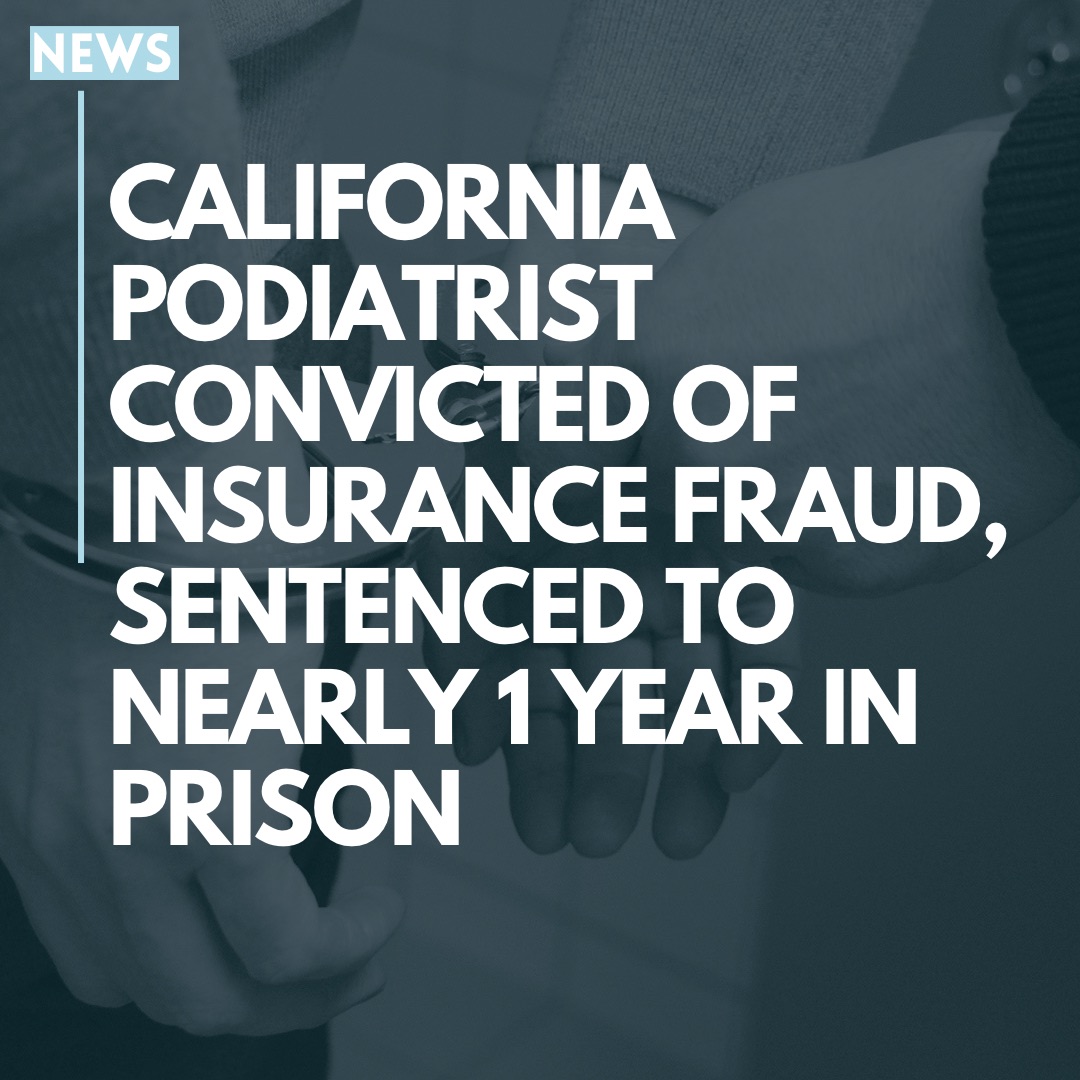 CredPhilosophy's tweet photo. Monday, May 23, 2022, a Tustin podiatrist In Orange County was sentenced to just shy of 1 year (364 days) in prison.

Her license was also suspended for 10 years. Do not be like the Tustin podiatrist.

#insurancefraud #medicalbilling #credentialing #providerenrollment https://t.co/ZhJCskZL2T