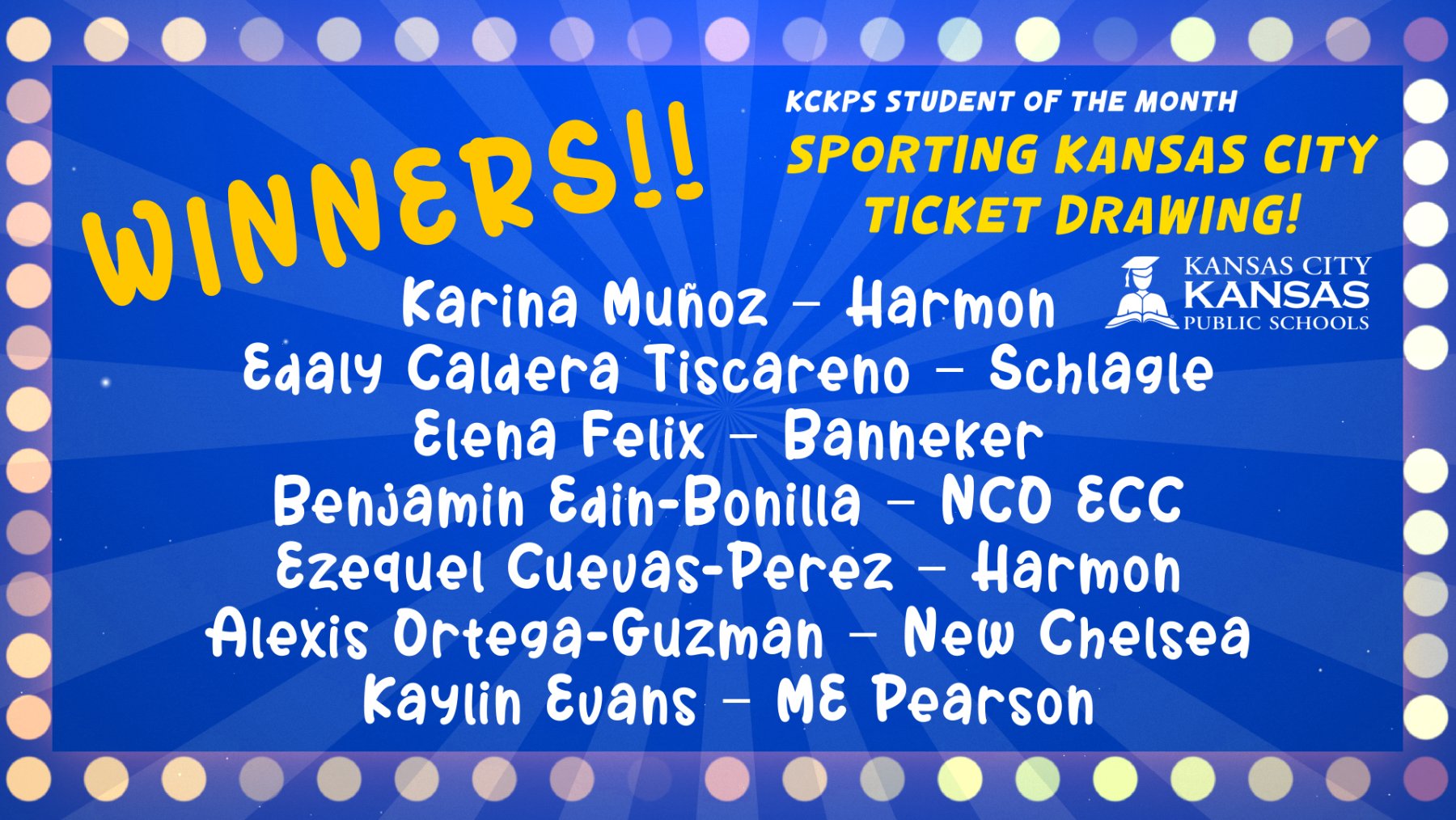 Kansas City, Kansas Public Schools on Twitter "If you were recognized