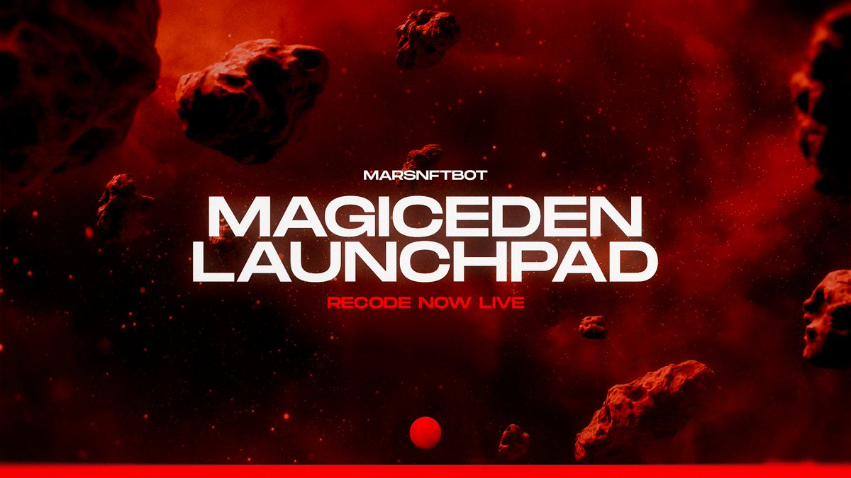 🪄 | MagicEden Launch Pad With our newly reworked MagicEden module, Mars users will be taking stock on the daily $sol drops. We can’t wait to share the success that this module brings! 🚀