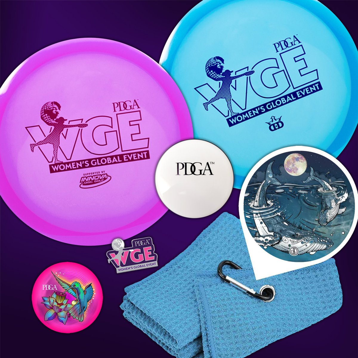 .<a href="/PDGA_WGE/">PDGA Women's Global Event</a> Player Packs will be available at midnight on June 1 at PDGAStore.com! 

See PDGA.com/WGE for what is included, order deadlines &amp; full information on the 2022 PDGA Women's Global Event, set for August 6-7!

#discgolf #growthesport #respecthergame