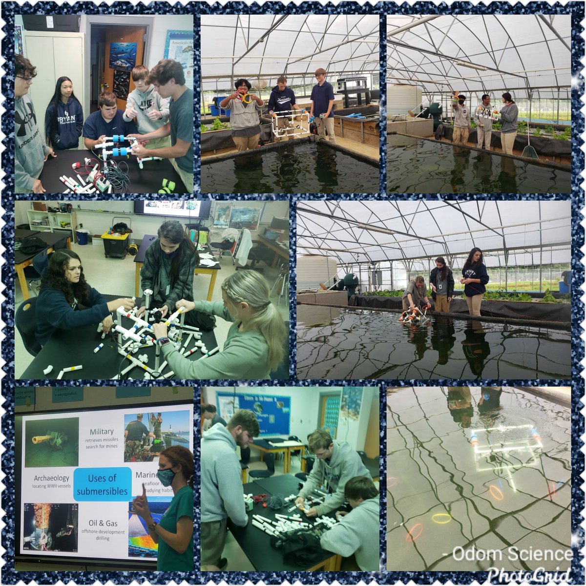 AllisonOdom007's tweet photo. Our last activity of the year was with @disealab driving ROVs! We built our own ROV and drove them in the aquacenter ponds. Interested in underwater robots? Be on the lookout to join our new Hurricane ROV team next year! #odomscience @dsprinkmcpss @Hutto_ABHS @DrMelodyTucker https://t.co/uvMKYHt2qn