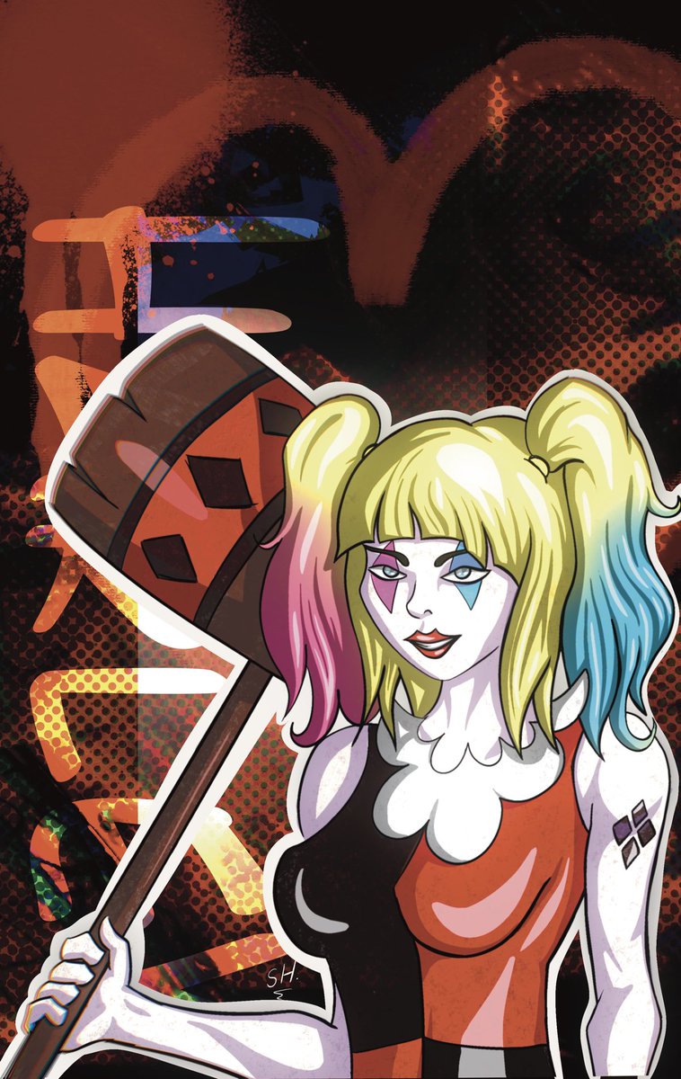 Ithunn's tweet photo. Art update! Carrot from One Piece, Harley Quinn, Bucky Barnes and Sylphrena from the Stormlight Archive.

Slowly getting the hang of drawing stuff and getting more comfortable coloring as well! https://t.co/pmrjQQKZG4