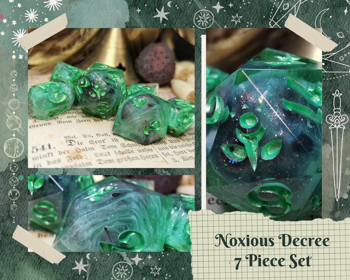 SpaethenArts's tweet photo. ✨GIVEAWAY✨
✨2 SETS - 2 WINNERS✨ 

to enter:
1. follow me
2. like this tweet
3. RT! 

The giveaway ends MAY 29th! 
Worldwide shipping covered.
Good luck ✨ 
#dnd5e #dicegoblin #dndgiveaway https://t.co/QBEmLfL0py