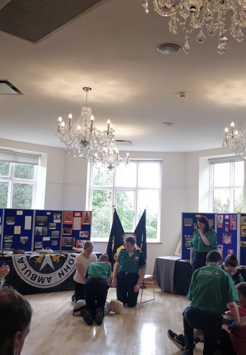 Katieroserichar's tweet photo. #Askme about what we did today at the celebration of 100 years of St. john Cadets. Today we met HM lord lieutenant and the mayor to recognise the first ever cadet unit being established 100 years ago today! #sja https://t.co/TF0bA5sPJC