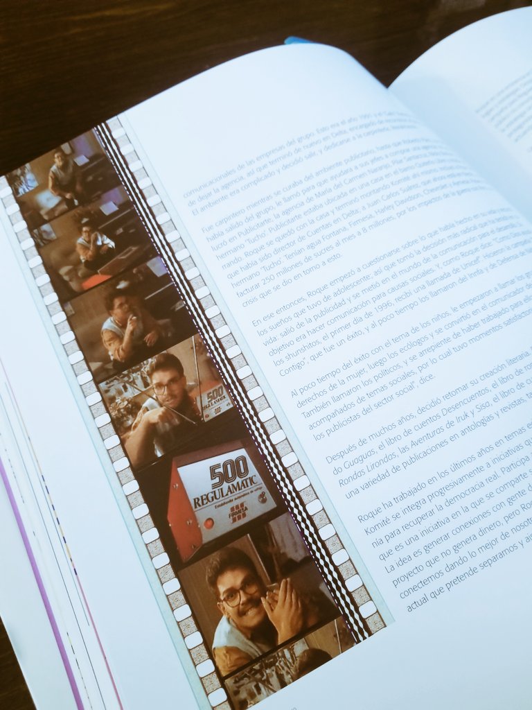 VicenteAdum's tweet photo. Disfrutando este libro que conseguí sobre la historia de la publicidad #ecuatoriana: Un interesante compendio de anécdotas de los principales actores de dicha industria desde los 60s hasta los 2000s.  Mis felicitaciones a @ximeferro, la autora. https://t.co/XI7INpPImI
