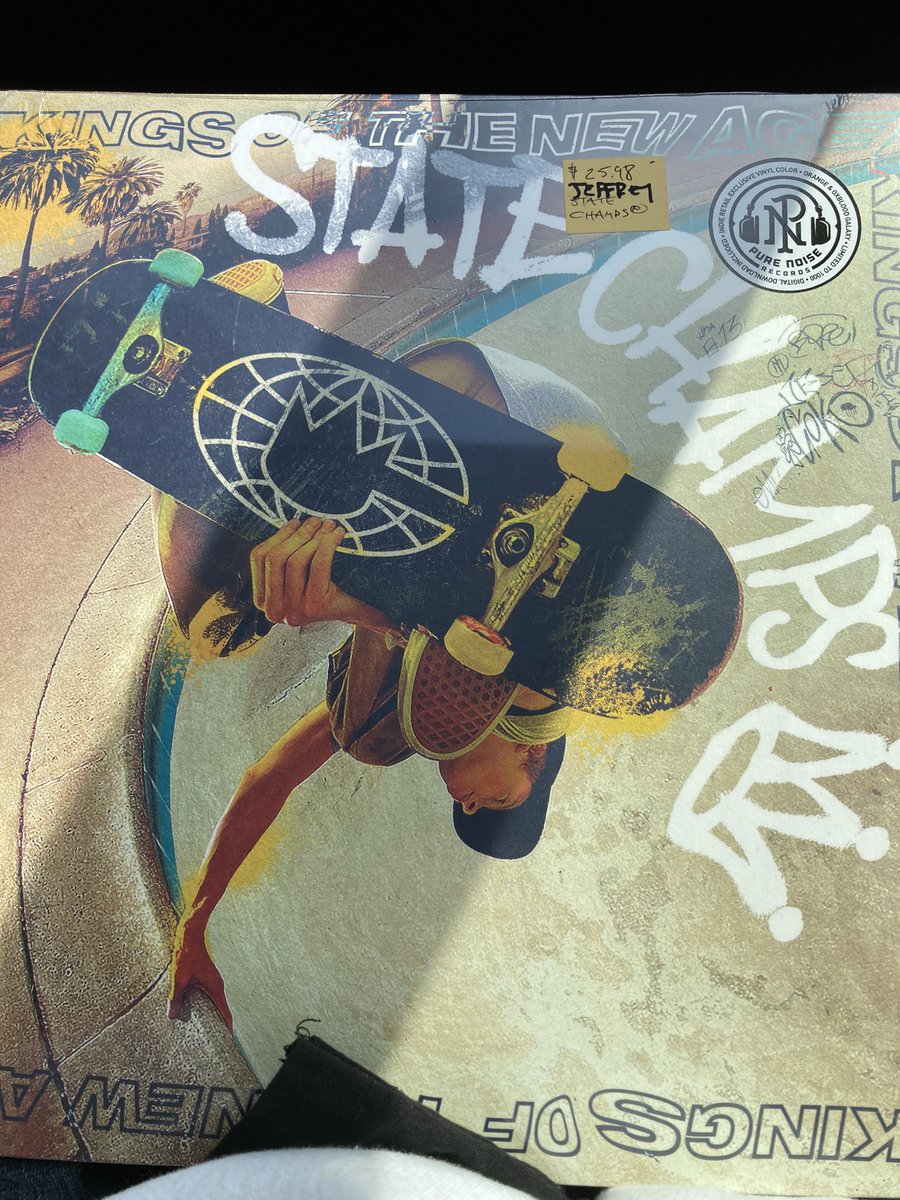 Starmusic101's tweet photo. Went to my local record store @redscroll and picked up @State_Champs indie pressing. I had to support my boys and local record store #KingsOfTheNewAge https://t.co/ifqIq2NTpK
