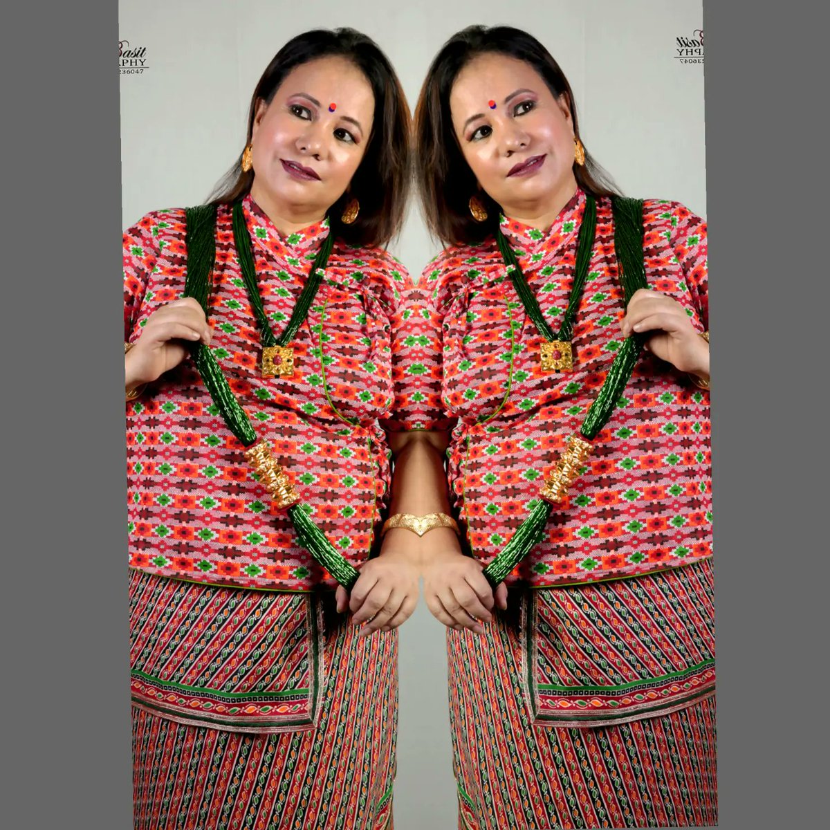 Jitika1's tweet photo. The less there is to justify a traditional custom, the harder it is to get rid of it.
Evergreen..👗🥻
Gorkhali traditional dress Dhaka Saree (chaubhandi cholo)
Fabric --Dhaka 
Colour--maroon colour+ light green..
For more details contact...
  📧 brandjitikd@gmail.com 
 #gorkhali https://t.co/nR9Pv618xw