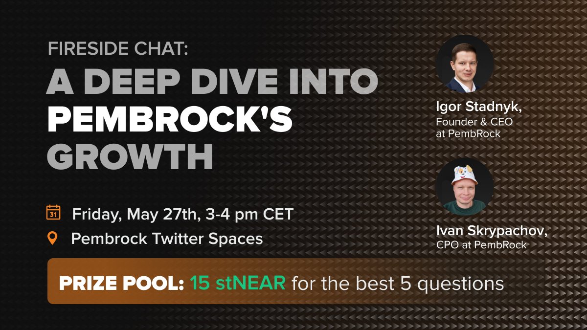InfraizAi's tweet photo. 🚀Barking news! Our CEO &amp; CPO are coming together to chat about #PembRock IDOs, launching on the $NEAR DEXes, LP incentivization &amp; more.
📍https://t.co/nnCALBCkEp
 
💰You can win rewards for the best question!Think of one now, add it as a comment below &amp; tag 3 friends to qualify. https://t.co/bsWbDv886C