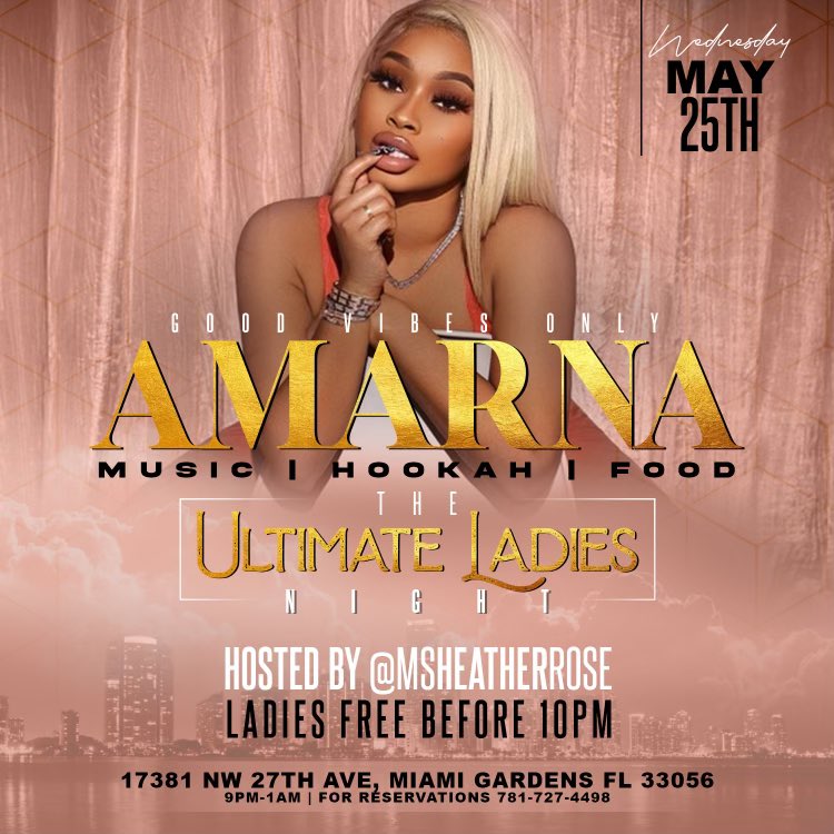 StashTV's tweet image. Tonight‼️ Good Vibes Only 👯‍♀️ the ultimate ladies night #AMARNA