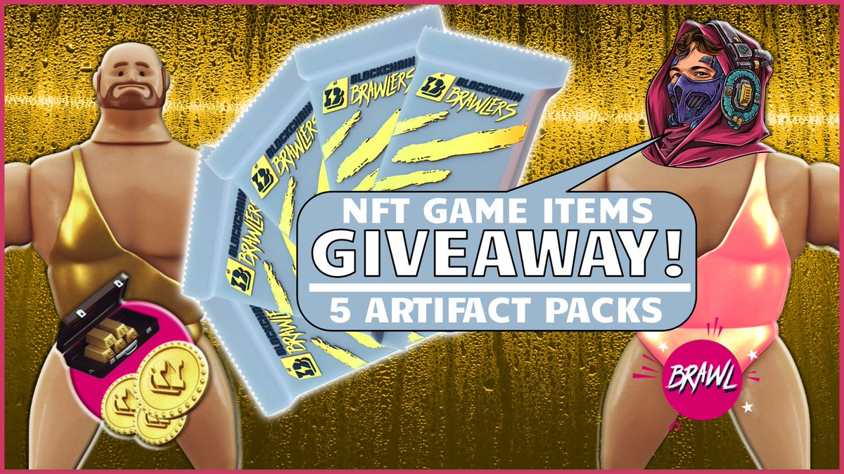 anyobservation's tweet photo. Giveaway! Wohoo!
5 Artifact Packs, perfect if you want to get started with @bc_brawlers! 

To enter:
- Follow @bc_brawlers and @anyobservation 
- Comment your name if you were a wrestler + your wax wallet 

I'd be called: The Hype Machine

Enter before Friday 27/5 - 13:37 CEST https://t.co/q2DWTcmX3Z