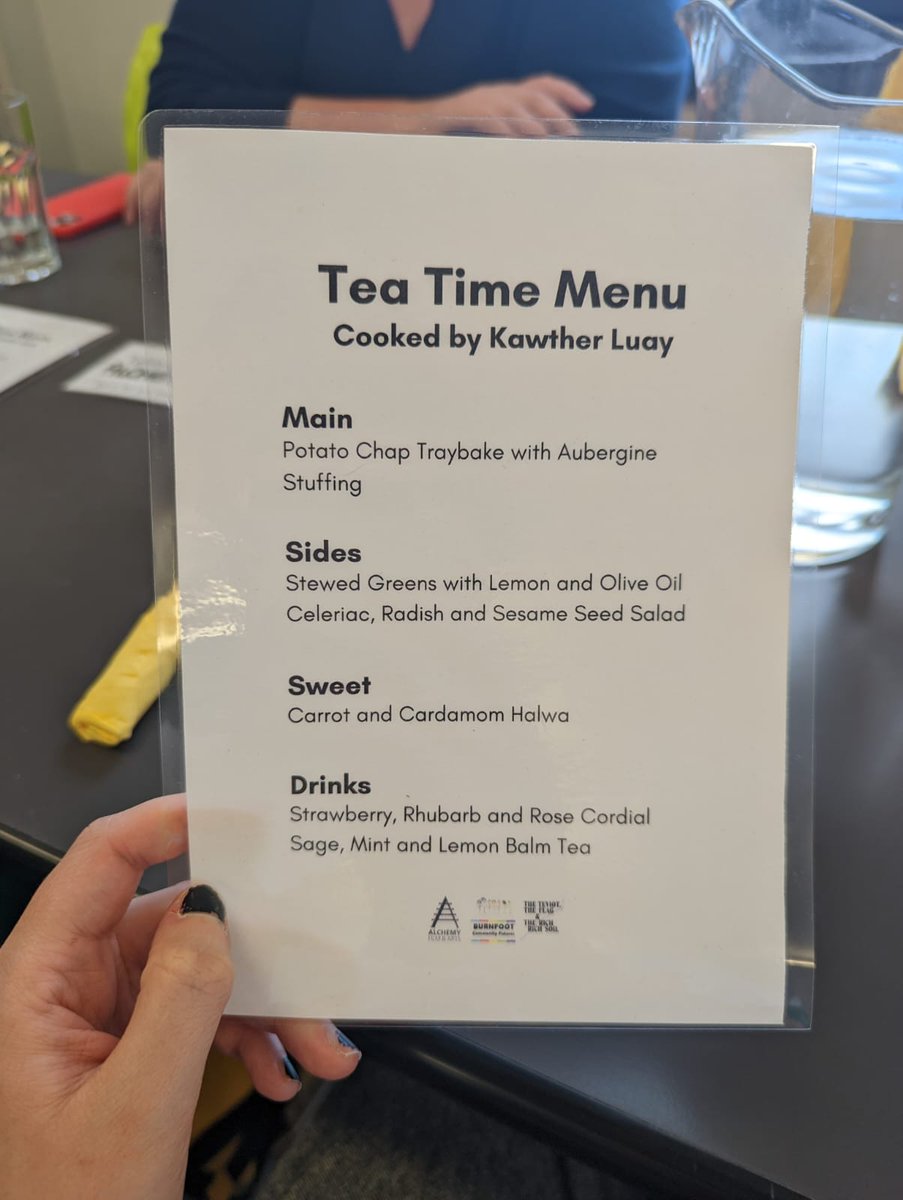 alchemyfilmarts's tweet photo. A delight to this evening launch Tea Time, a series of community meals taking place this summer at Burnfoot Community Hub as part of our @DandelionScot programme 'The Rich, Rich Soil'. Free to Burnfoot residents; cooked by invited chefs. https://t.co/4IrdiIUot4