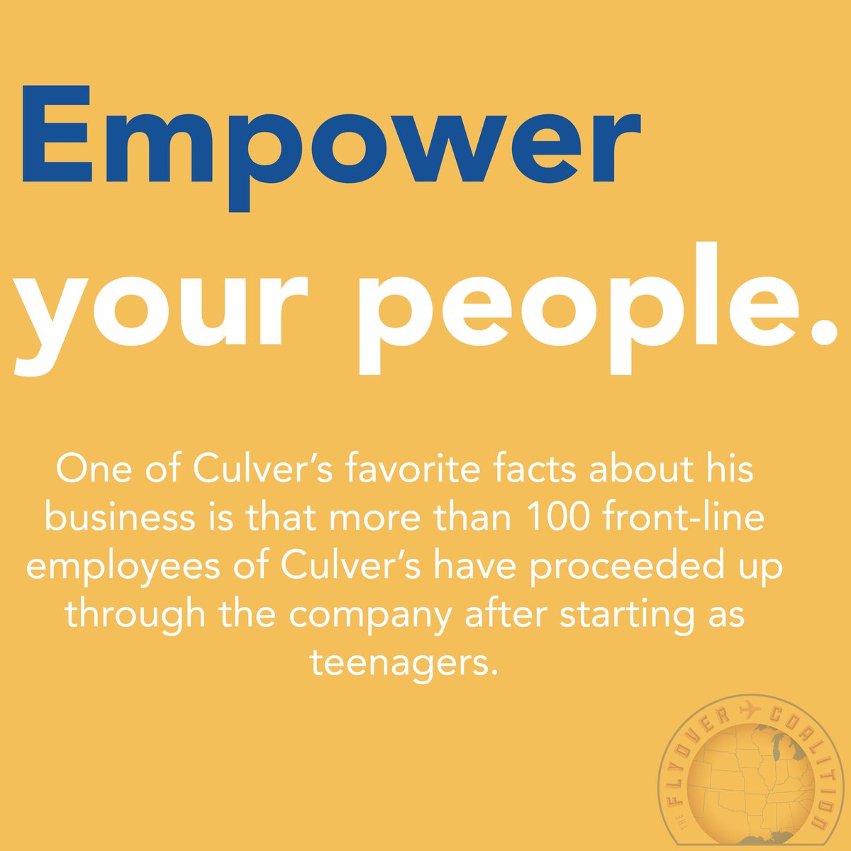Flyover_US's tweet image. In the latest edition of The 40,000-Foot View, Dale Buss dives into the secrets behind the success of one of the most rapidly growing fast-food chains in the nation: Culver's. 

Read more at: flyovercoalition.org/single-post/cu…