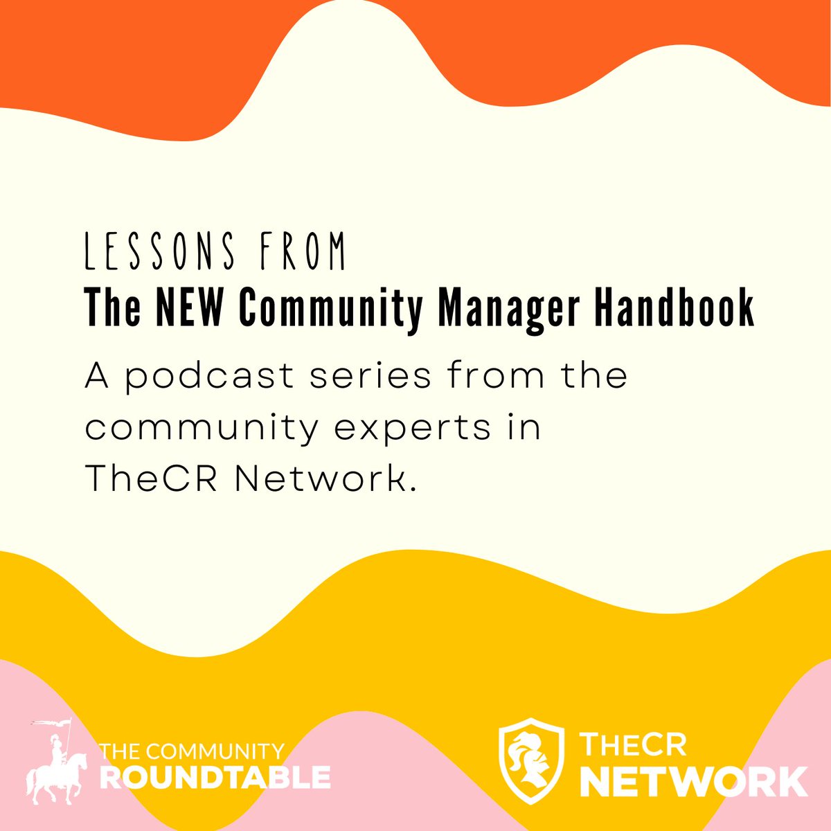 TheCR's tweet photo. What could be better than amazing advice from 21 #cmge in The NEW Community Manager Handbook?
A podcast series to go along with it! Listen in on all 21 interviews led by @AnneRoves for even more ideas and advice.
The first episode is coming soon! https://t.co/9NAZ9XiCSf