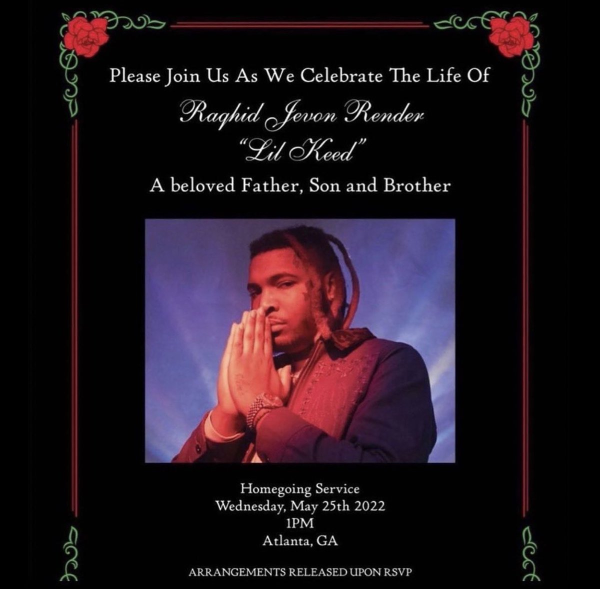 RIP to Lil Keed, he was laid to rest today.