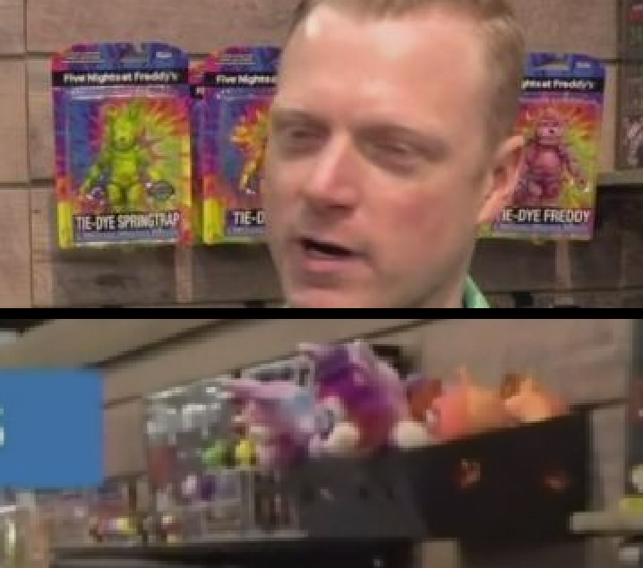 JonnyBlox on X: FNaF News: More images of the upcoming Tie-Dye wave of  FNaF products by Funko have emerged. Behind the head of this fine gentleman  we can even spot a Tie-Dye